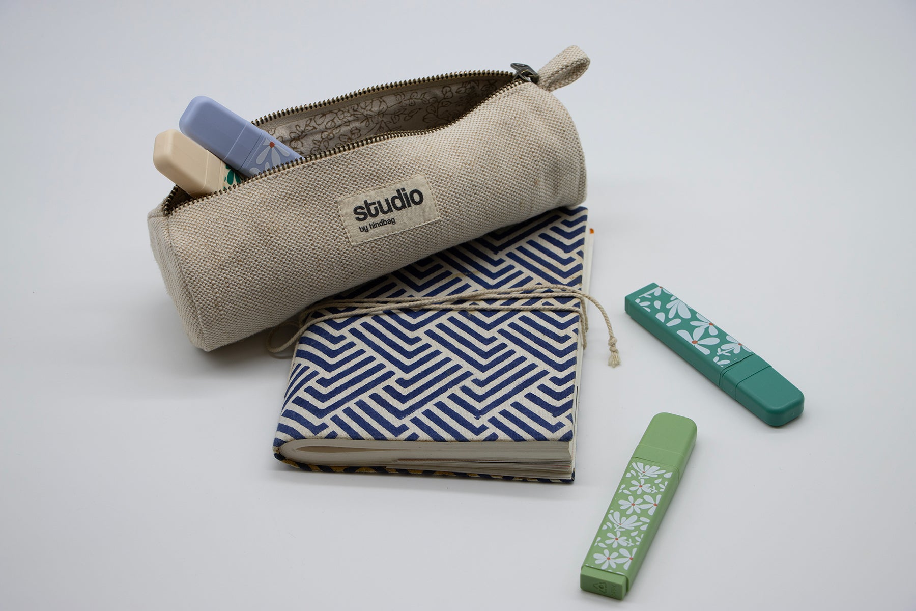 Trousse ronde Chloé - Jute