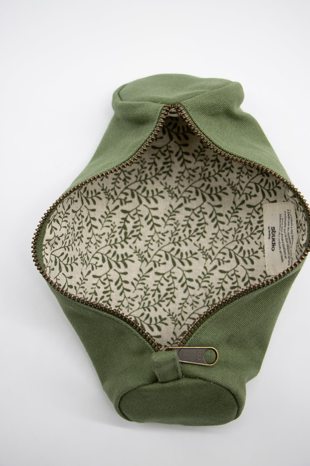 Trousse ronde Chloé - Olive