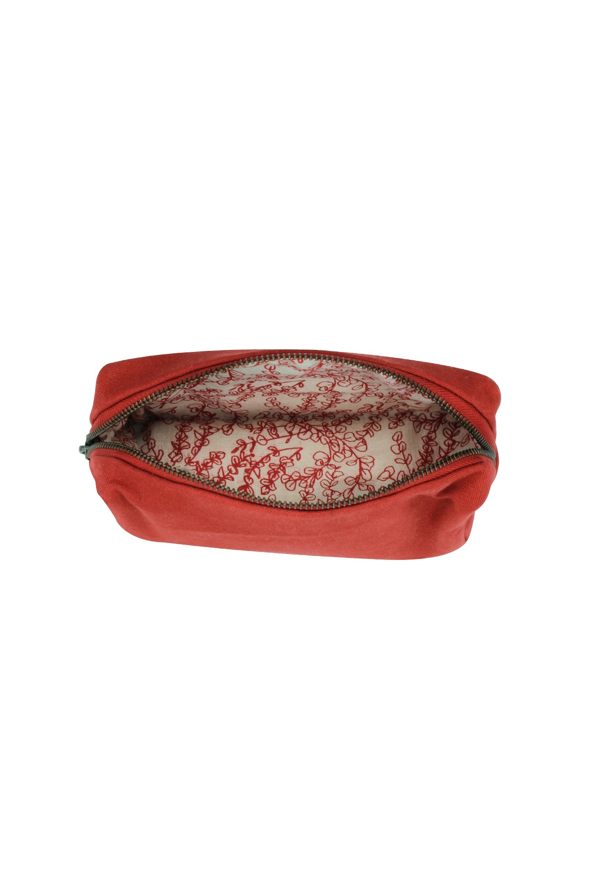 Trousse ronde Chloé - Brique